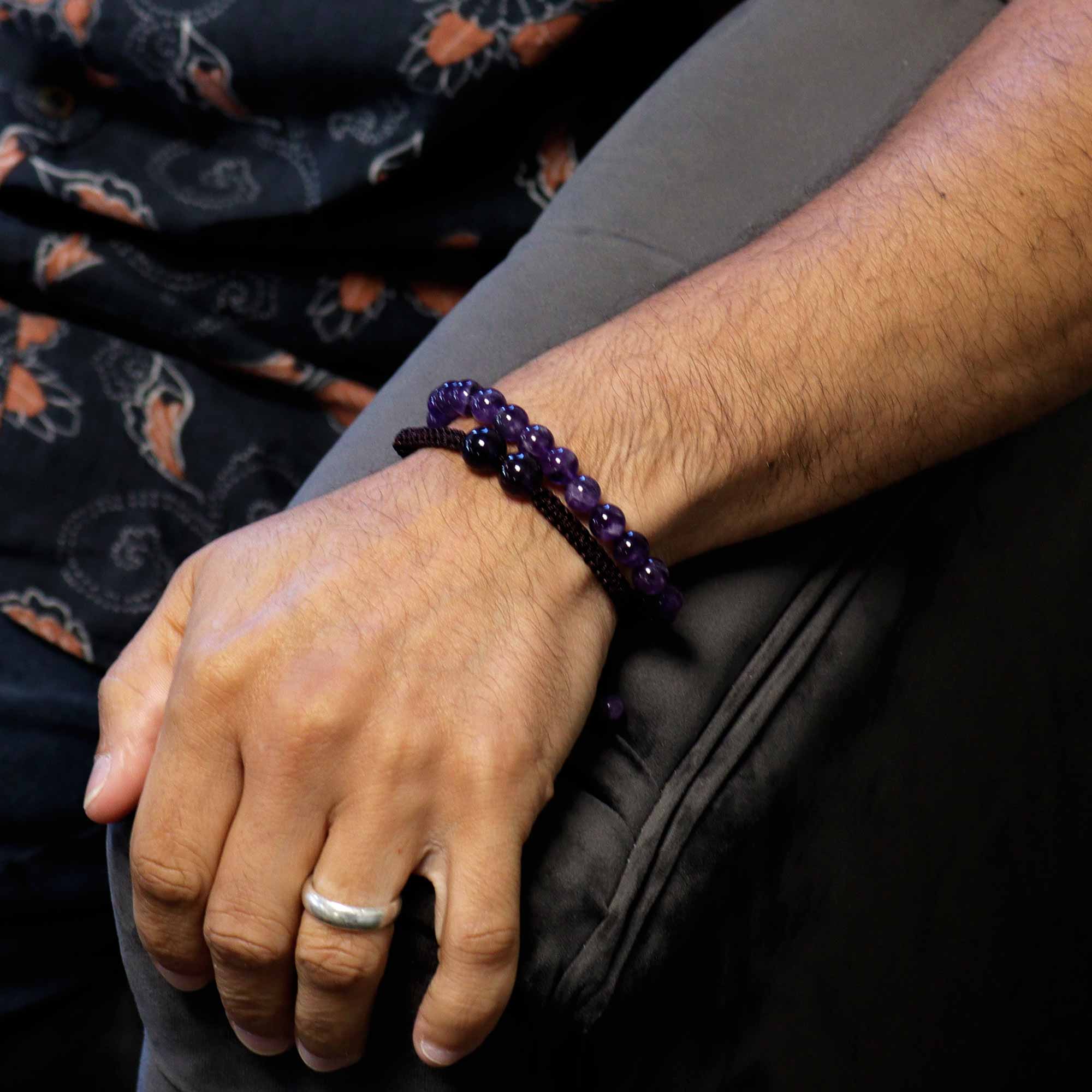 Double Power Bracelets- Amethyst