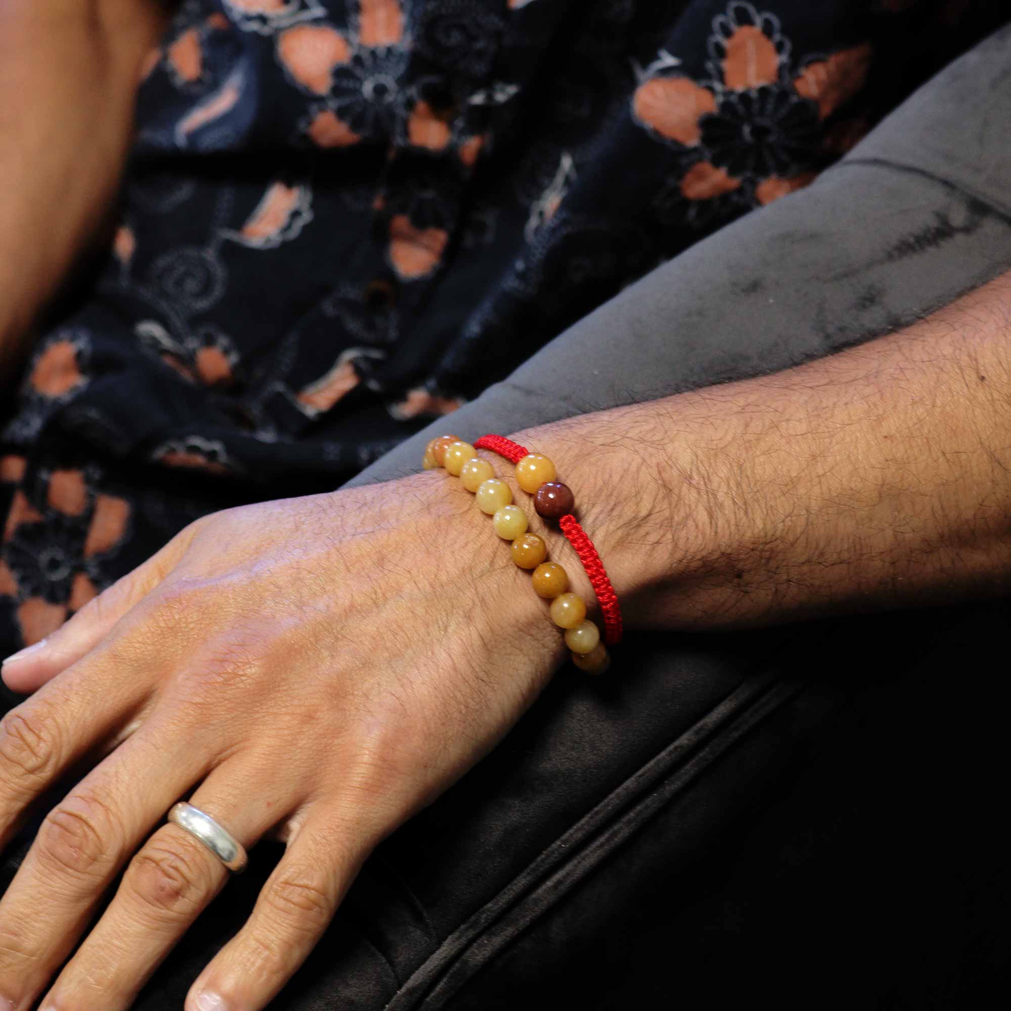 Double Power Bracelets- Yellow Aventurine