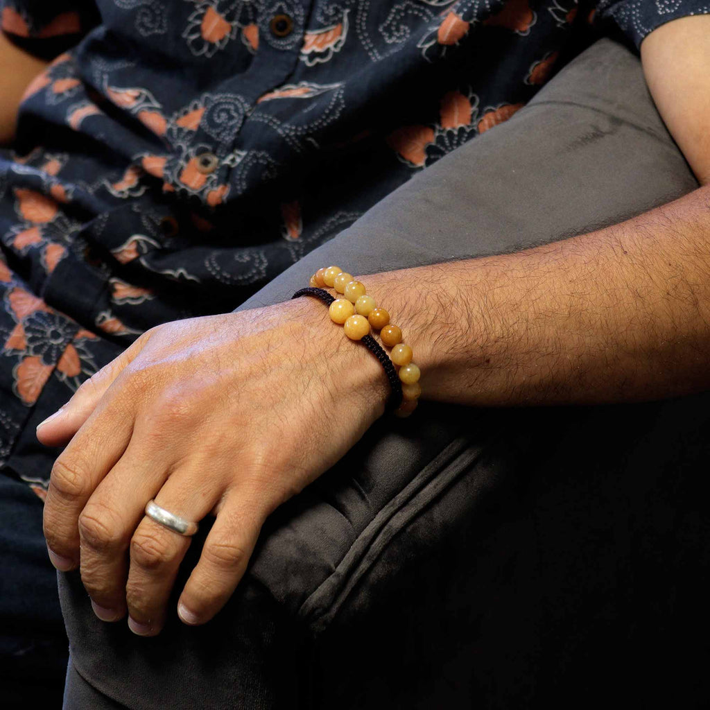 Double Power Bracelets- Yellow Aventurine