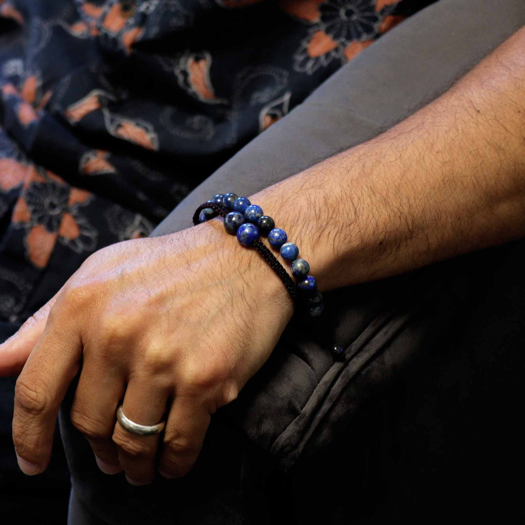 Double Power Bracelets- Lapis Lazuli