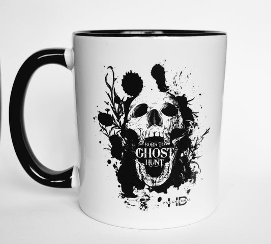 Born To Ghost Hunt Skull Mug