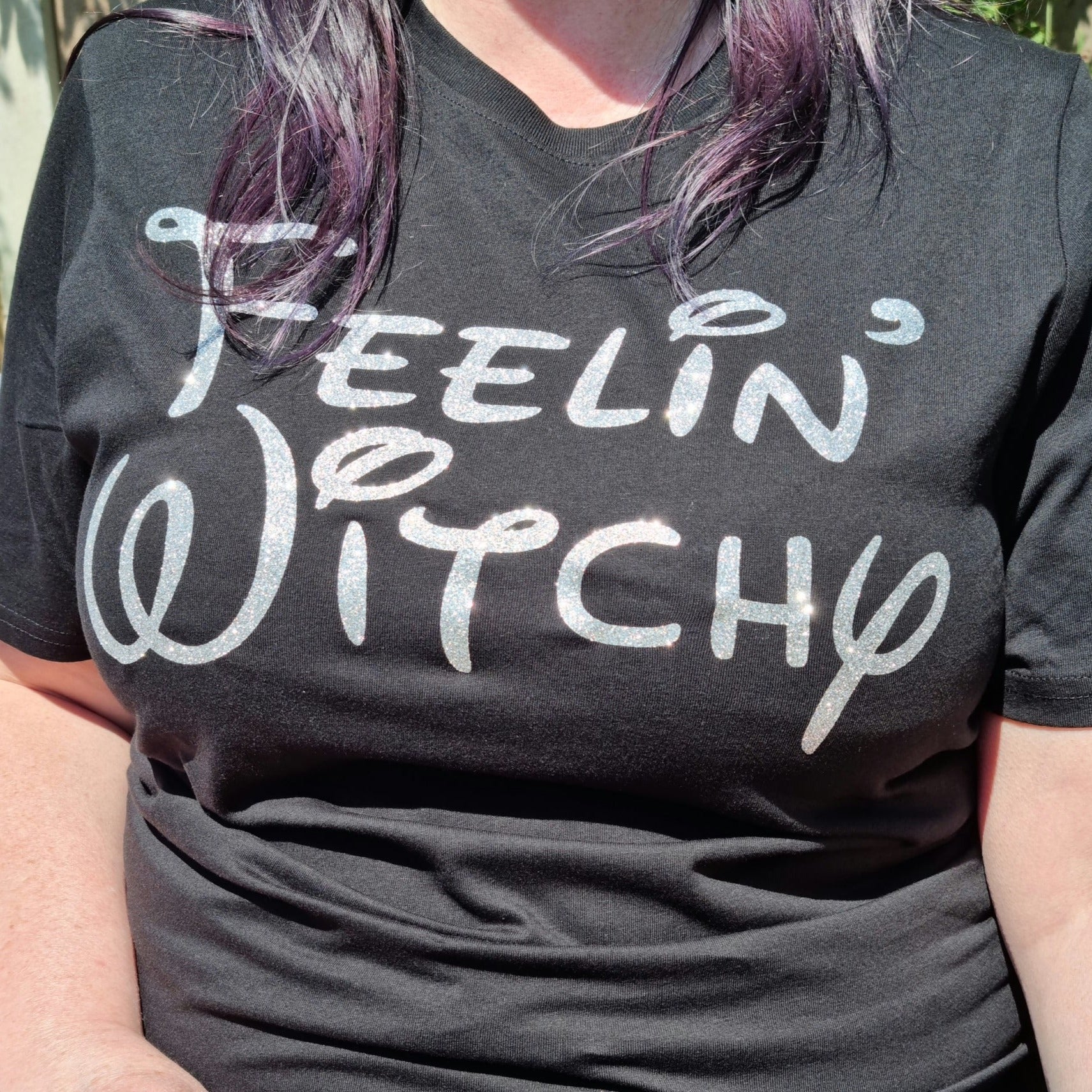 Feelin' Witchy Glitter T Shirt