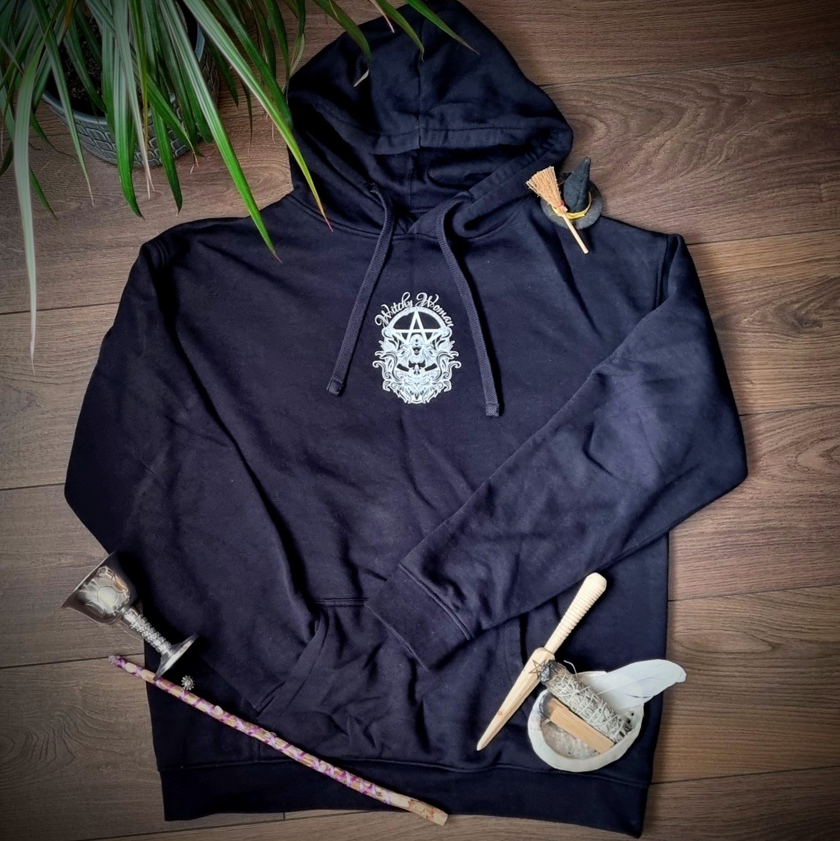 Witchy Woman Pouched Hoodie - Goddess Print