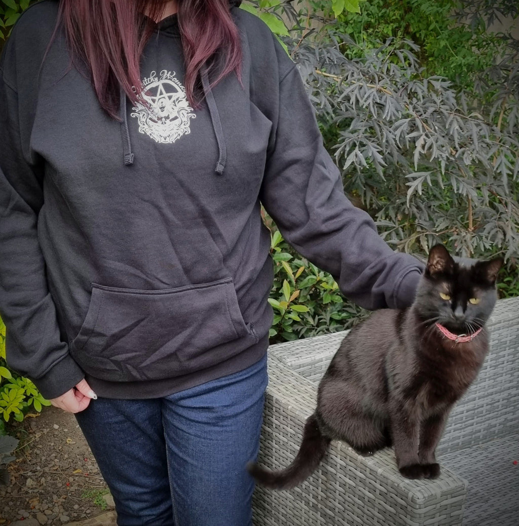 Witchy Woman Pouched Hoodie - Goddess Print