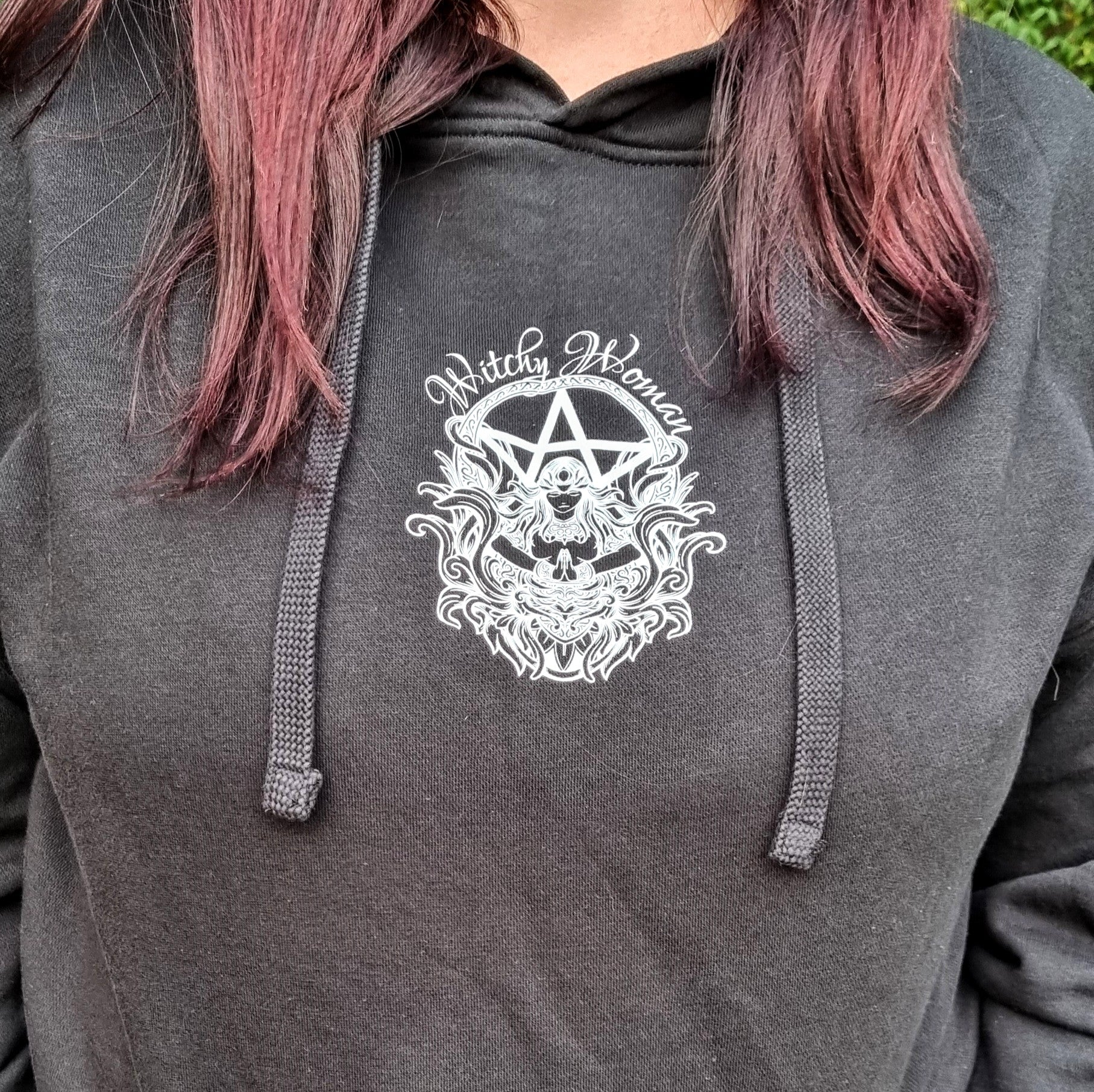 Witchy Woman Pouched Hoodie - Goddess Print