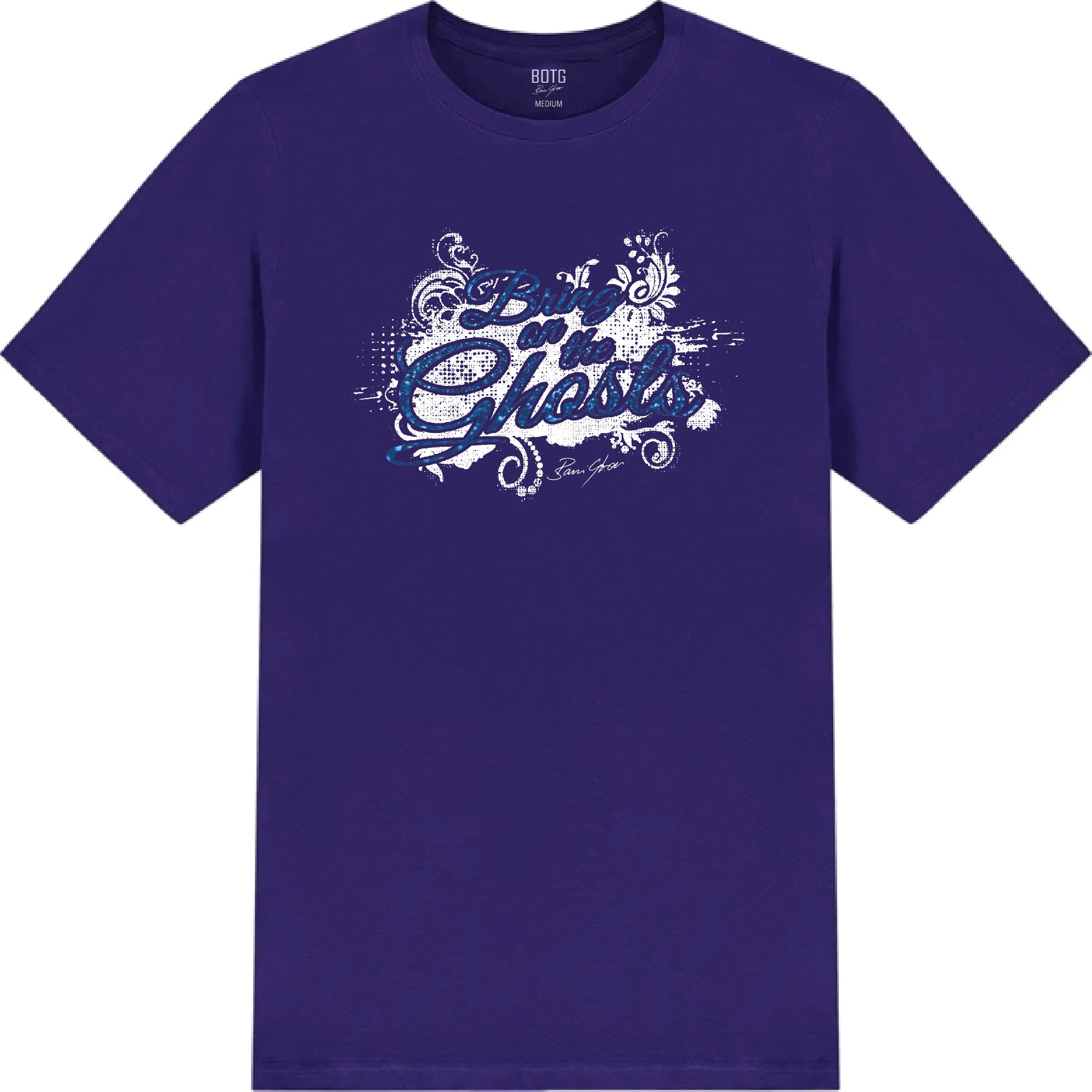 Bring On The Ghosts - Splash Motif - Glitter Print