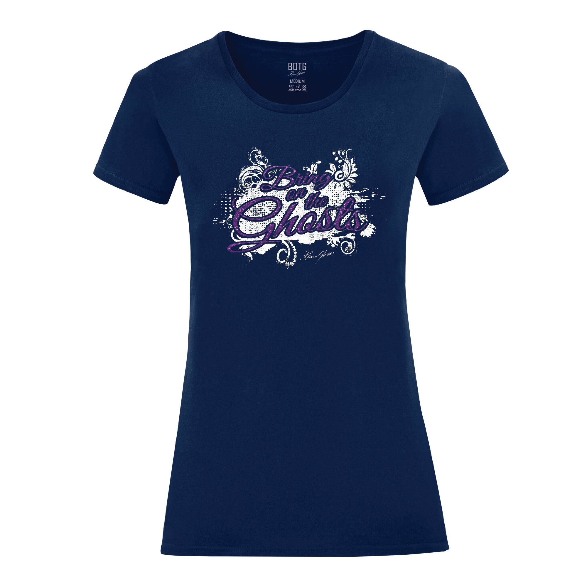 Bring On The Ghosts - Splash Motif - Glitter Print