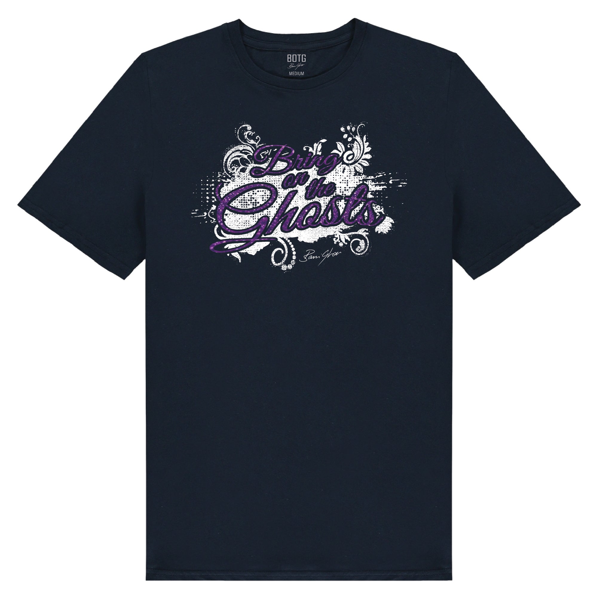 Bring On The Ghosts - Splash Motif - Glitter Print
