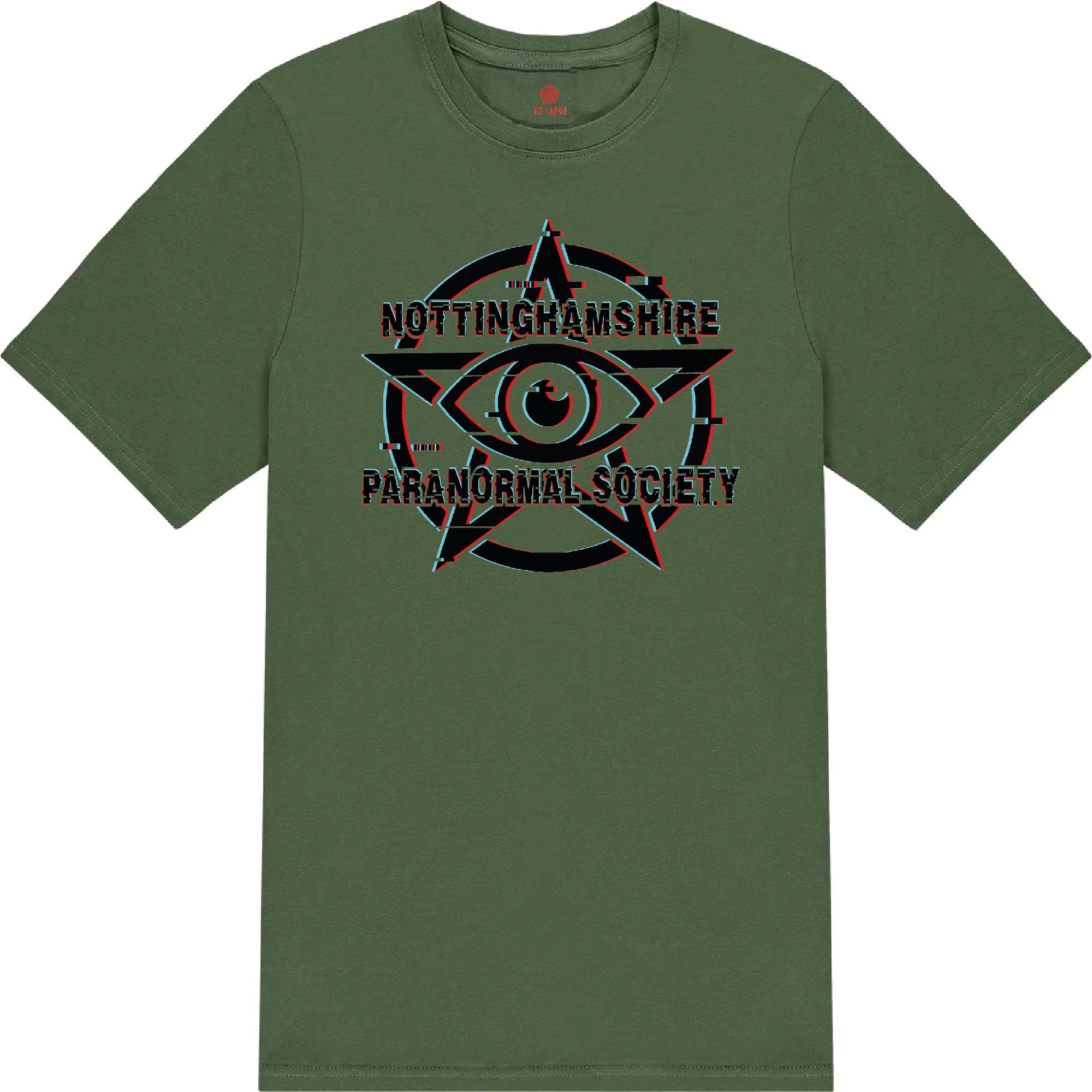 All Seeing Eye Logo T-Shirt - Glitch Design