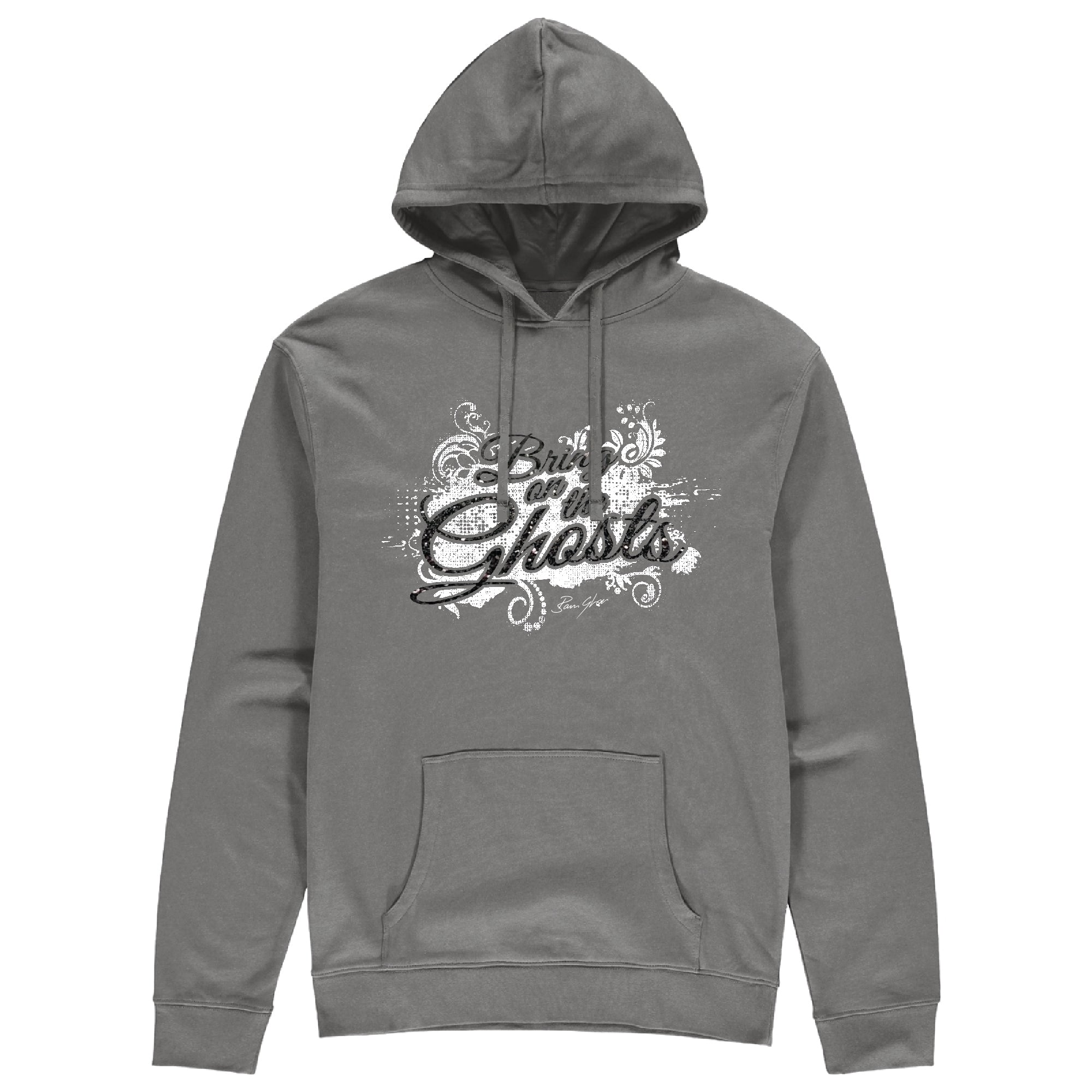 Bring On The Ghosts - Splash Motif - Glitter Print Hoodie