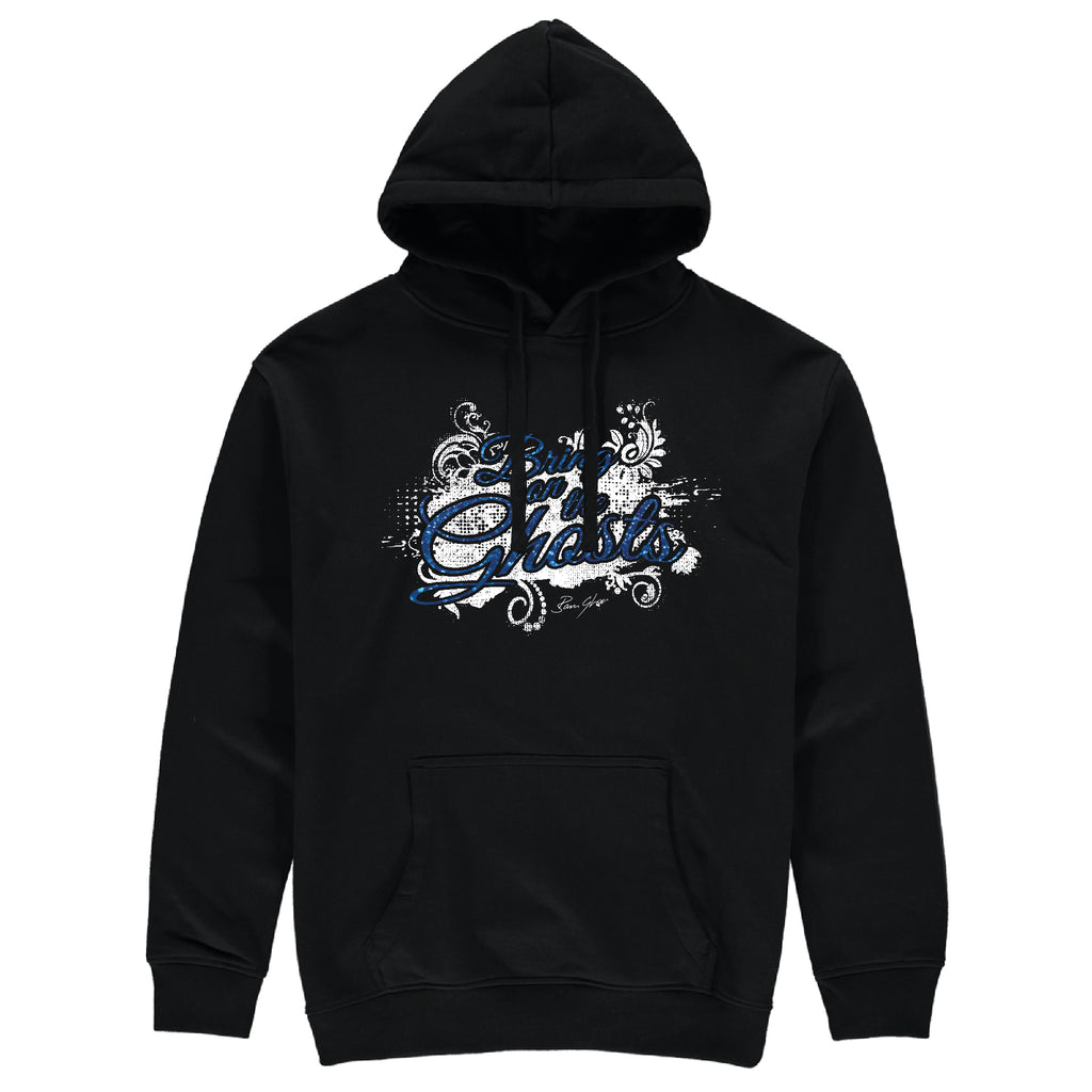 Bring On The Ghosts - Splash Motif - Glitter Print Hoodie