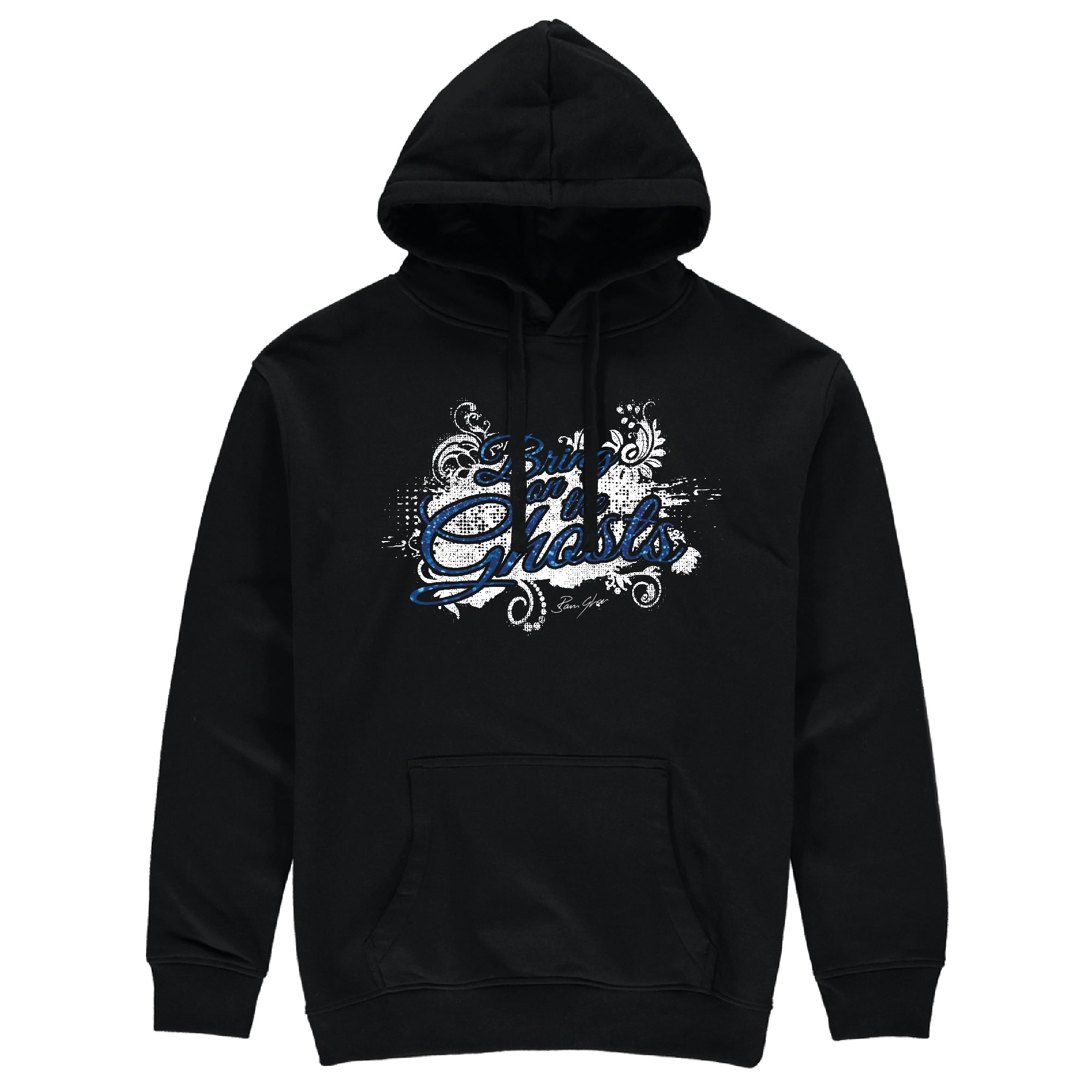 Bring On The Ghosts - Splash Motif - Glitter Print Hoodie