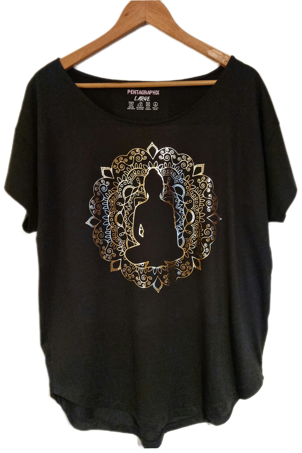 Buddha Mandala Scoop Neck T Shirt
