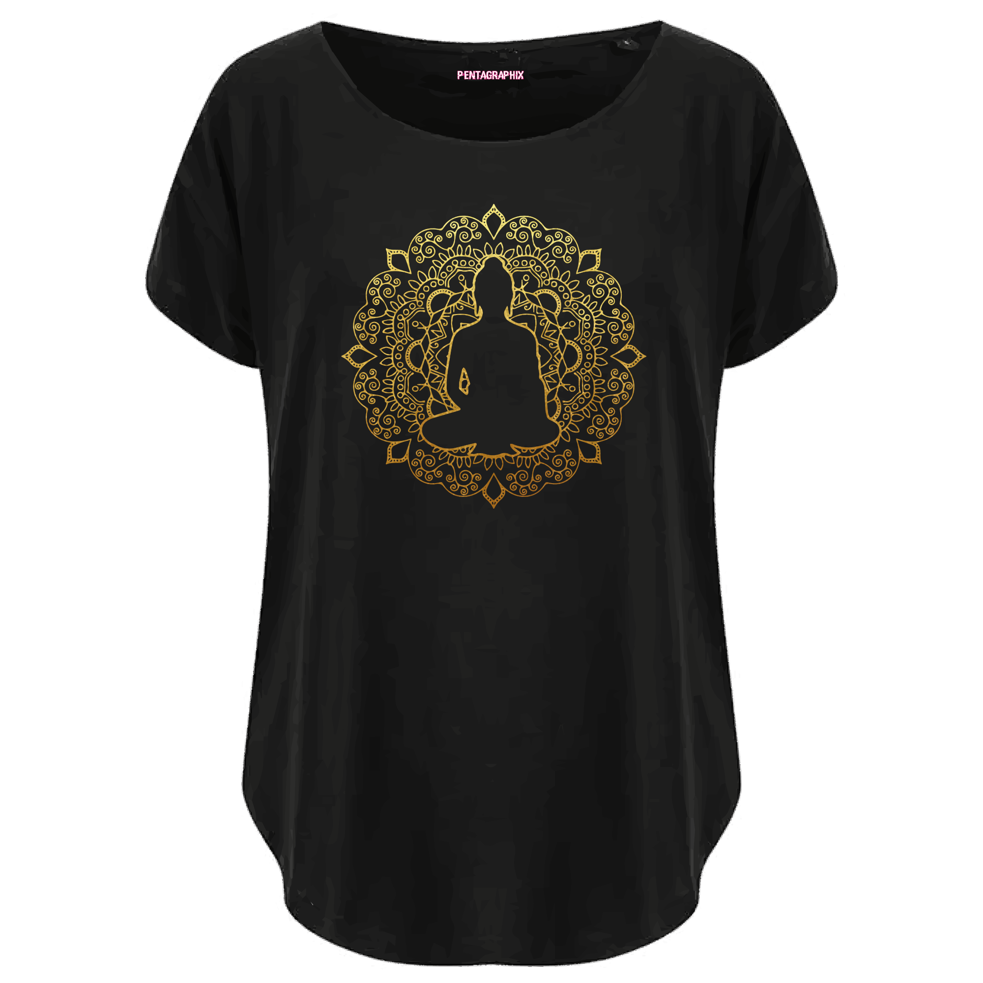 Buddha Mandala Scoop Neck T Shirt