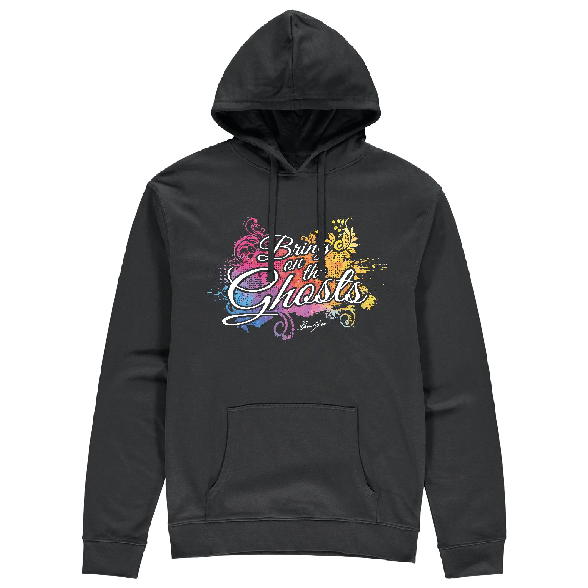 Bring On The Ghosts - Colour Splash Motif Hoodie