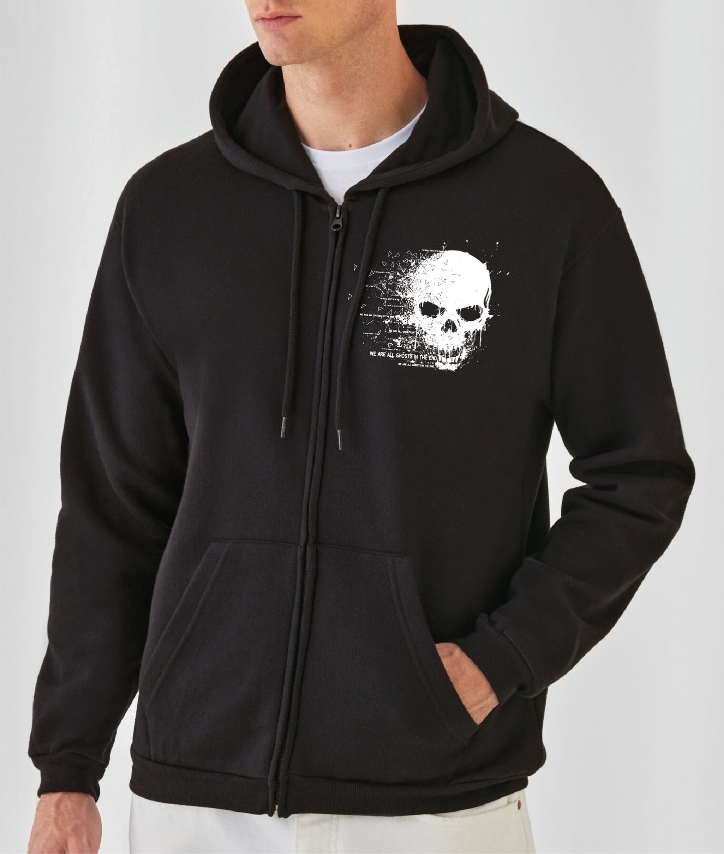 We Are All Ghosts In The End - Digital Decay Zip Hoodie