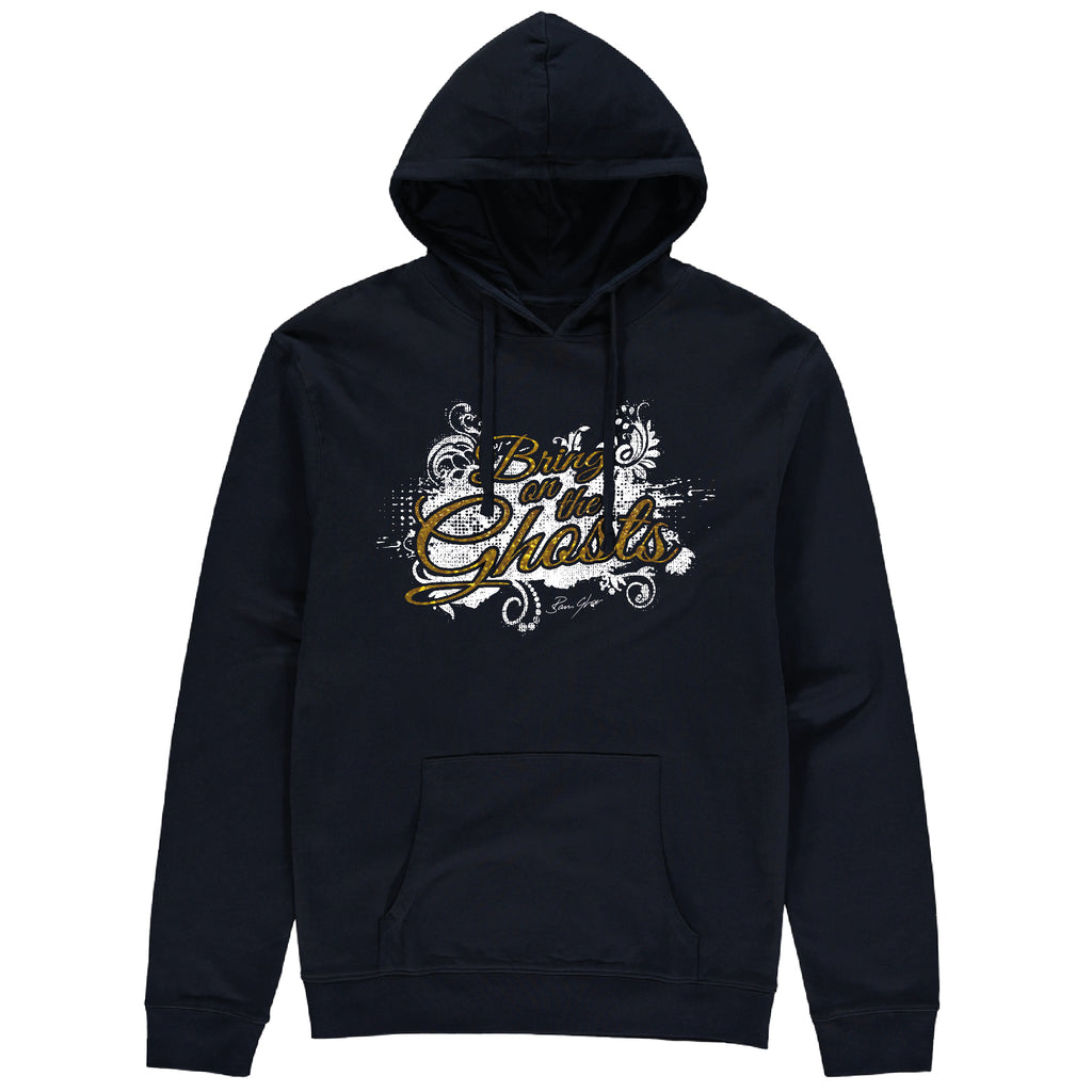 Bring On The Ghosts - Splash Motif - Glitter Print Hoodie