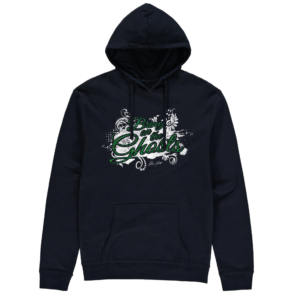 Bring On The Ghosts - Splash Motif - Glitter Print Hoodie