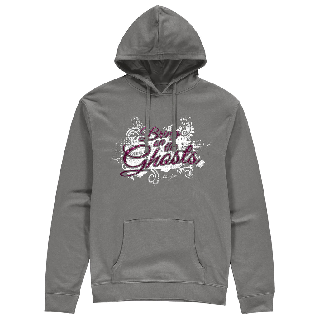Bring On The Ghosts - Splash Motif - Glitter Print Hoodie