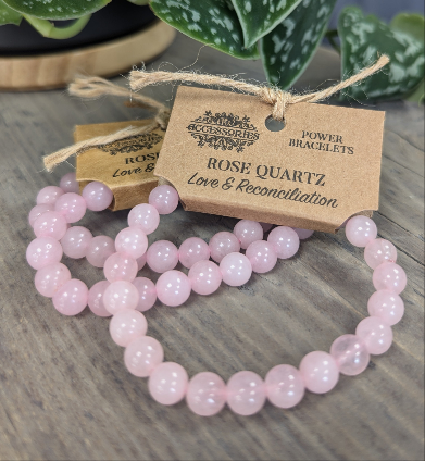 Power Bracelet -Rose Quartz