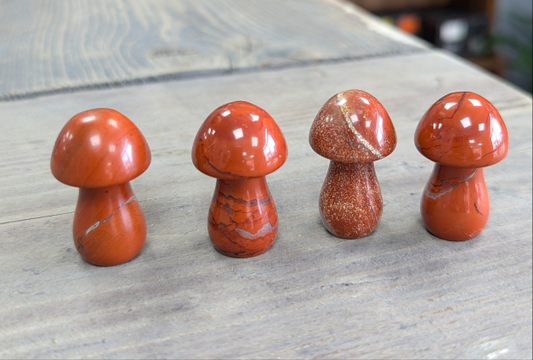 MAGICAL RED JASPER CRYSTAL MUSHROOM