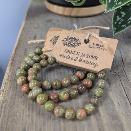 Power Bracelet - Green Jasper