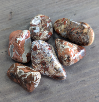 Medium African Tumble Stone - Light Jasper - Brecciated