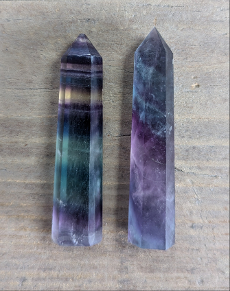 Rainbow Fluorite Point