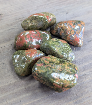 Medium African Tumble Stone - Unakite