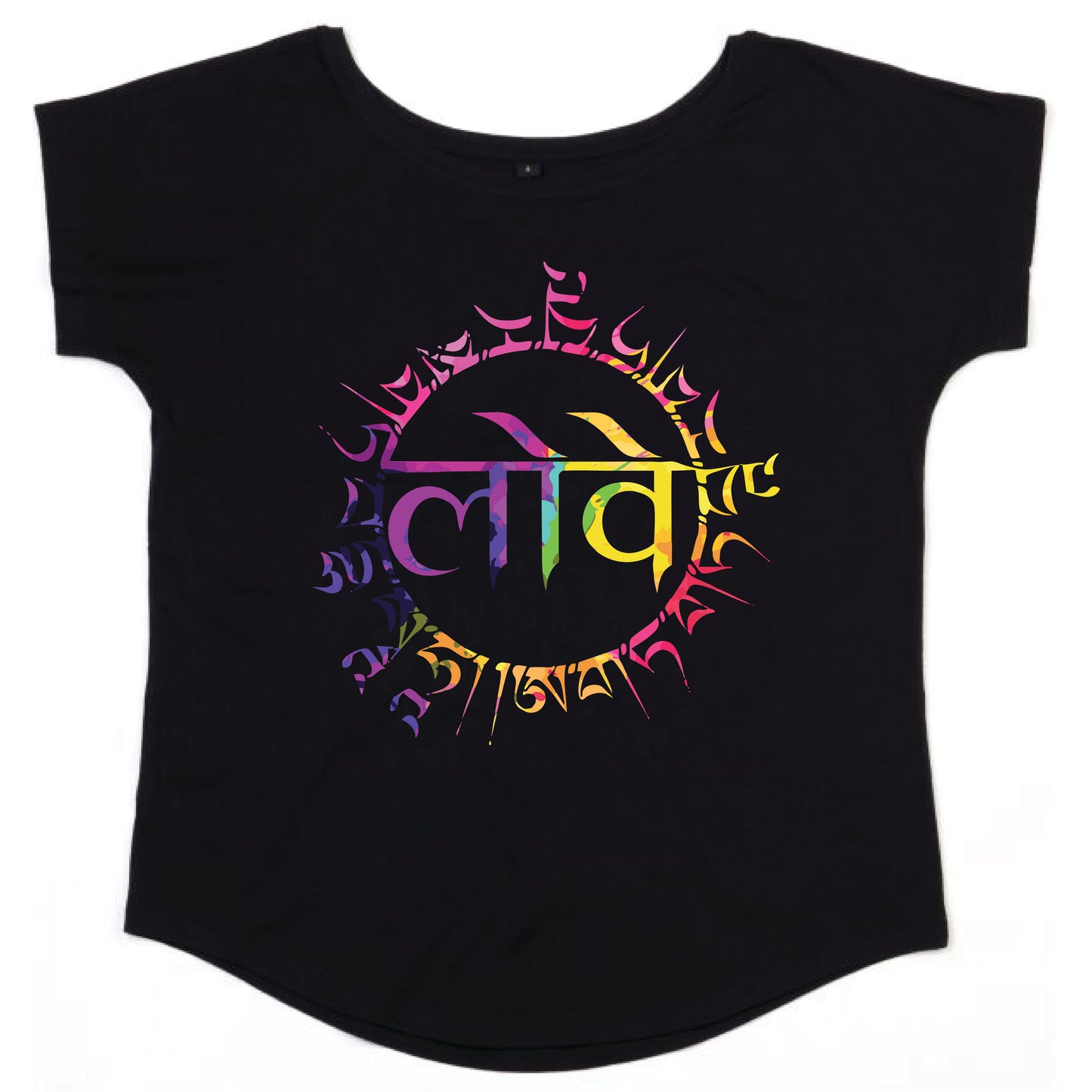 Sanskrit Love Scoop Neck Tee