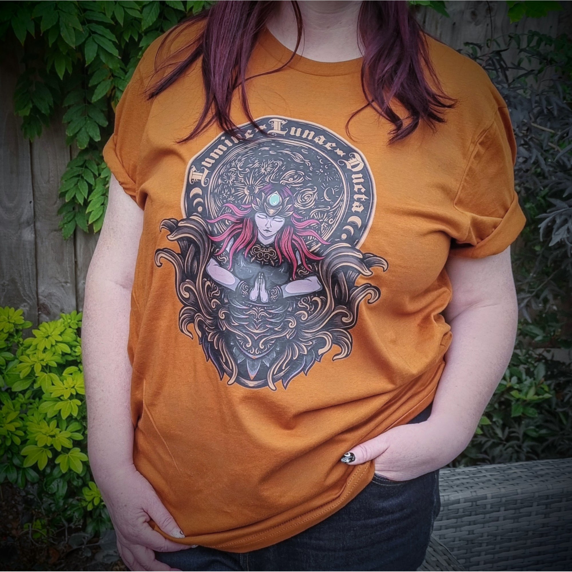 Lumine Lunae Ducta - Moon Goddess T-Shirt