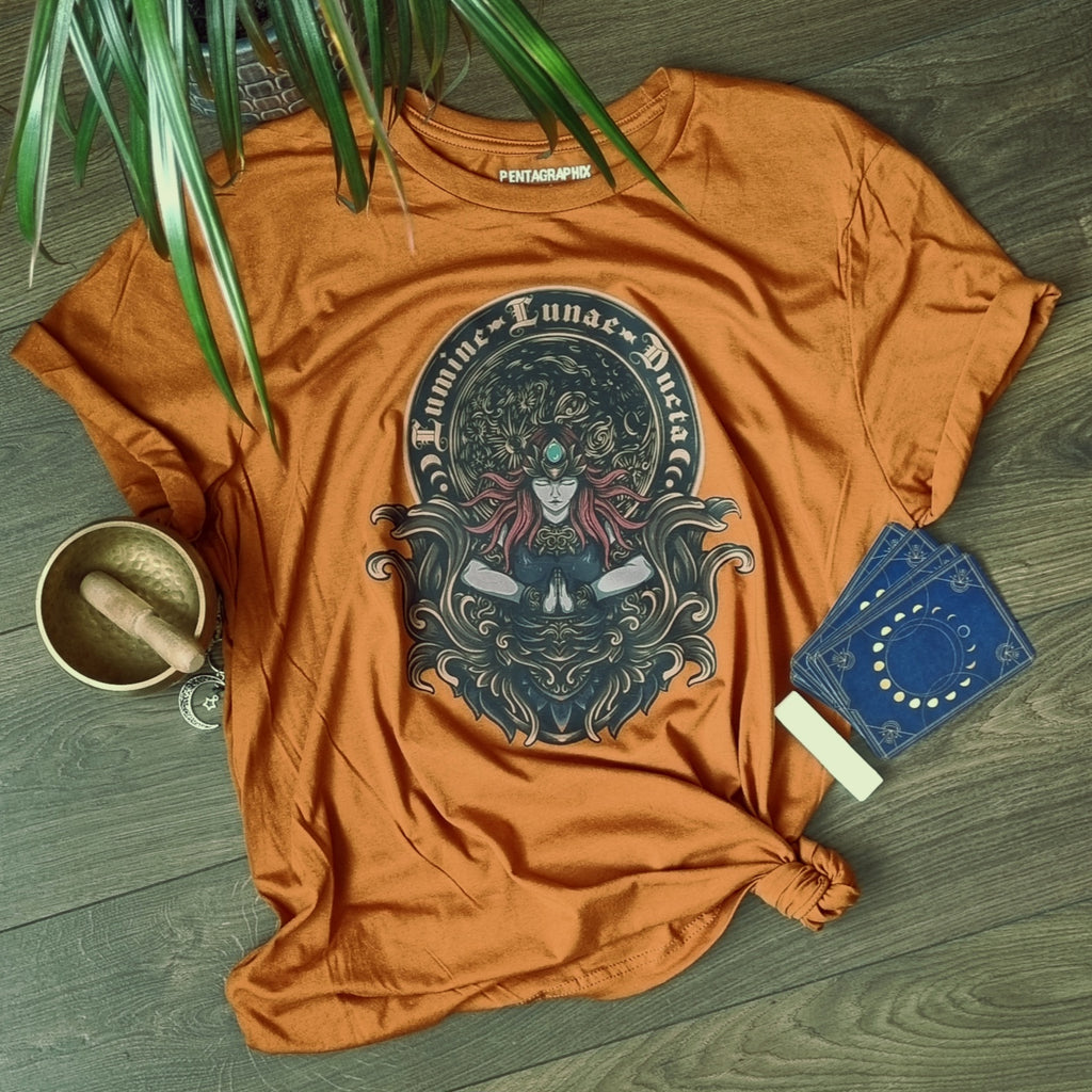Lumine Lunae Ducta - Moon Goddess T-Shirt