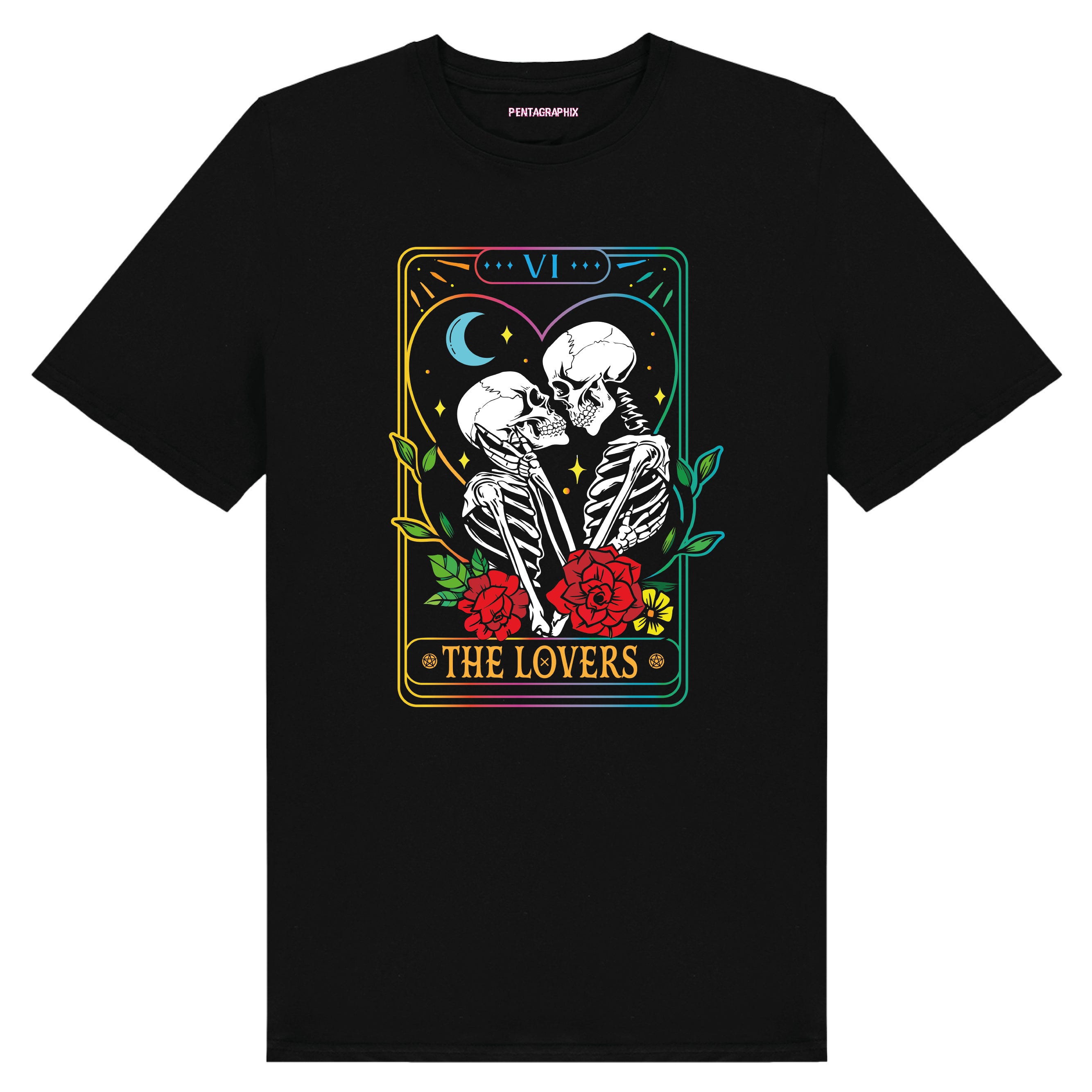 The Lovers T Shirt - Microdot Rainbow print
