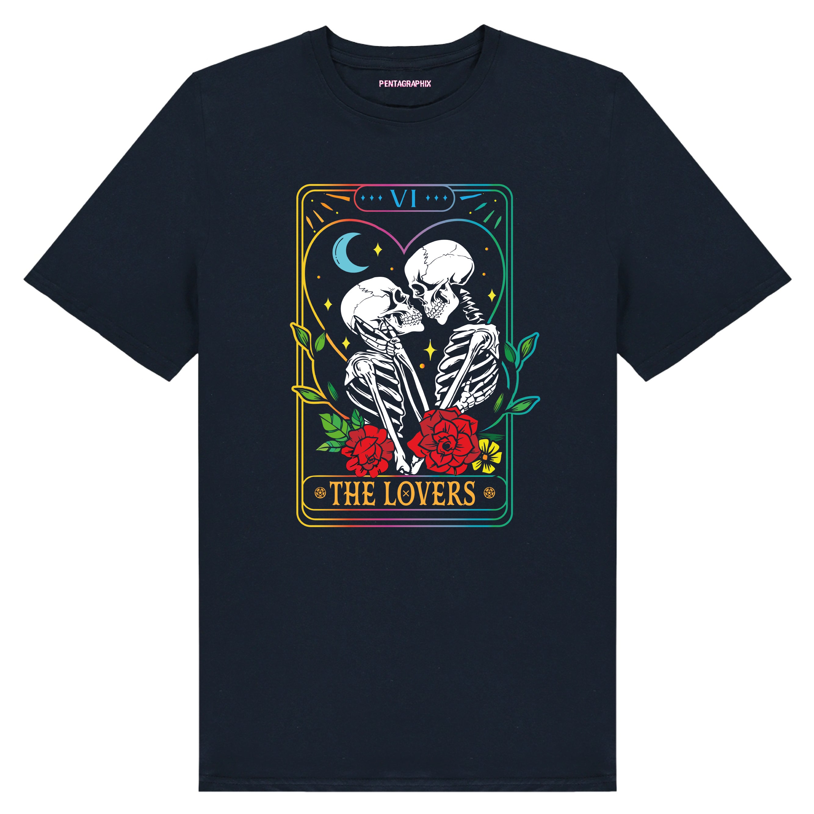 The Lovers T Shirt - Microdot Rainbow print
