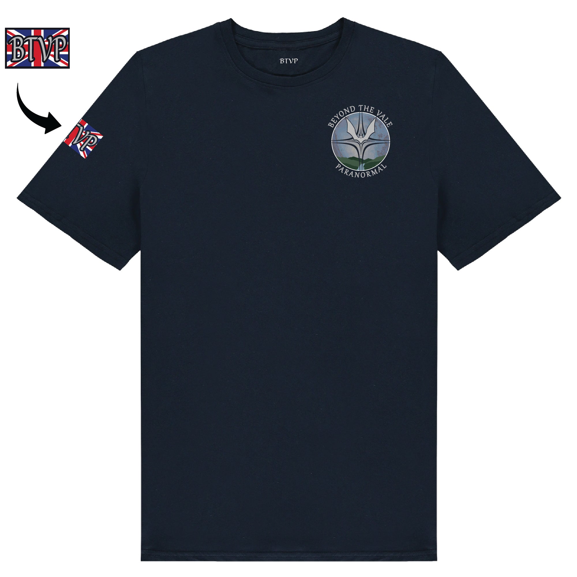 Beyond The Vale Paranormal T-Shirt - Badge Print