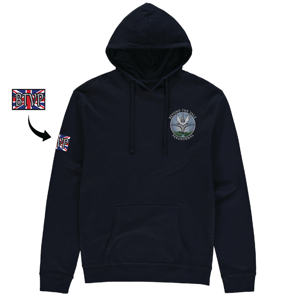 Beyond The Vale Paranormal Pouched Hoodie - Badge Print