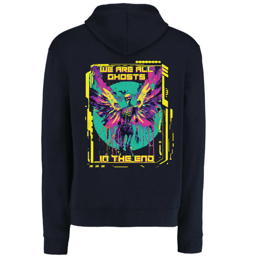 We Are All Ghosts In The End - Neon Angel  Zip Hoodie
