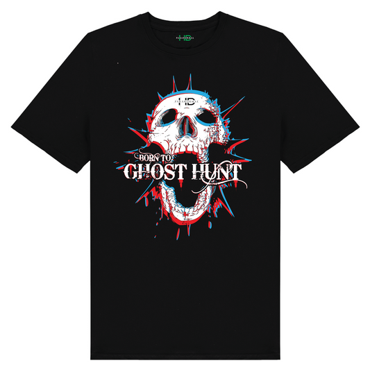 Born To Ghost Hunt Skull Tee