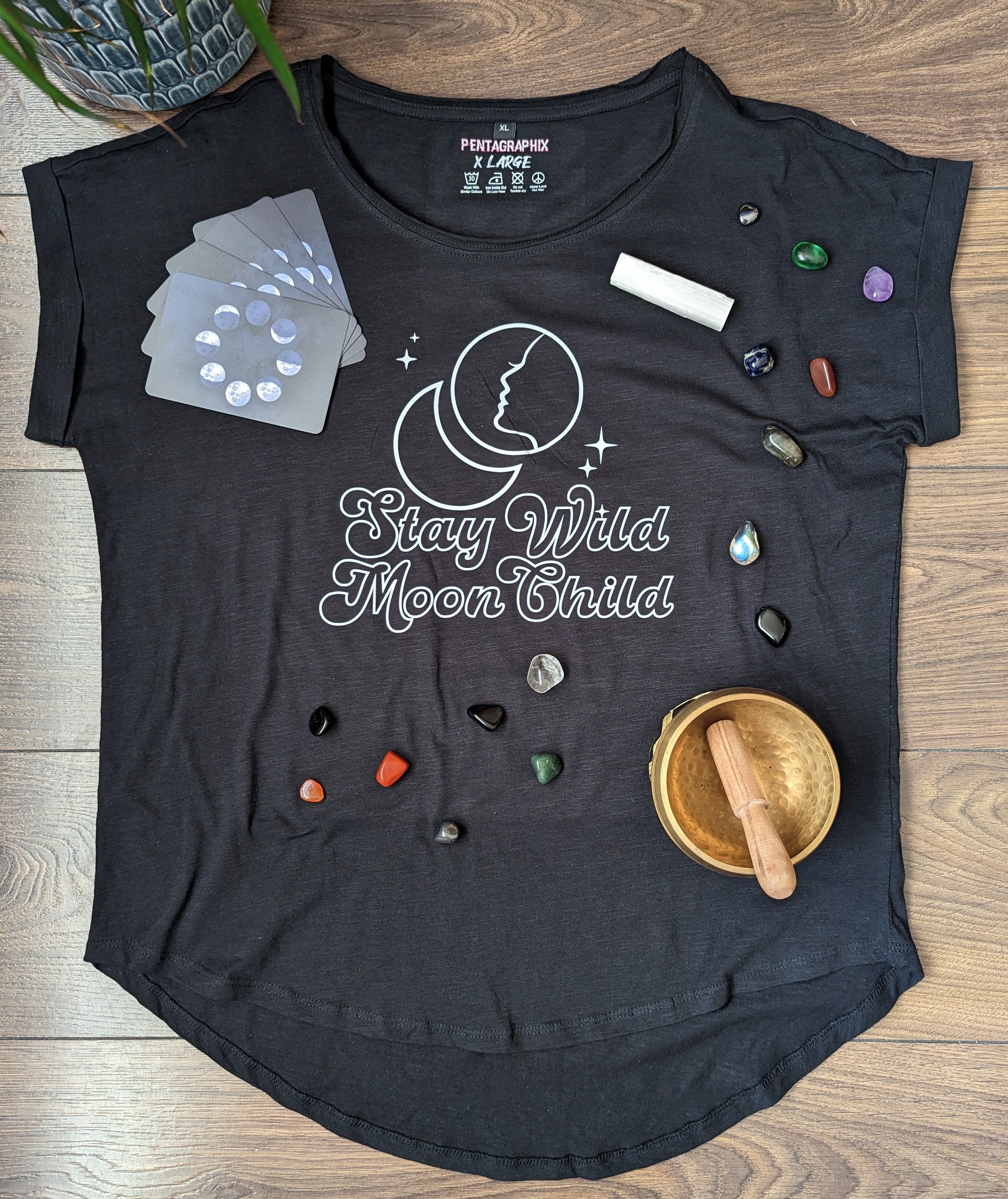 Stay Wild Moon Child Scoop Neck T Shirt