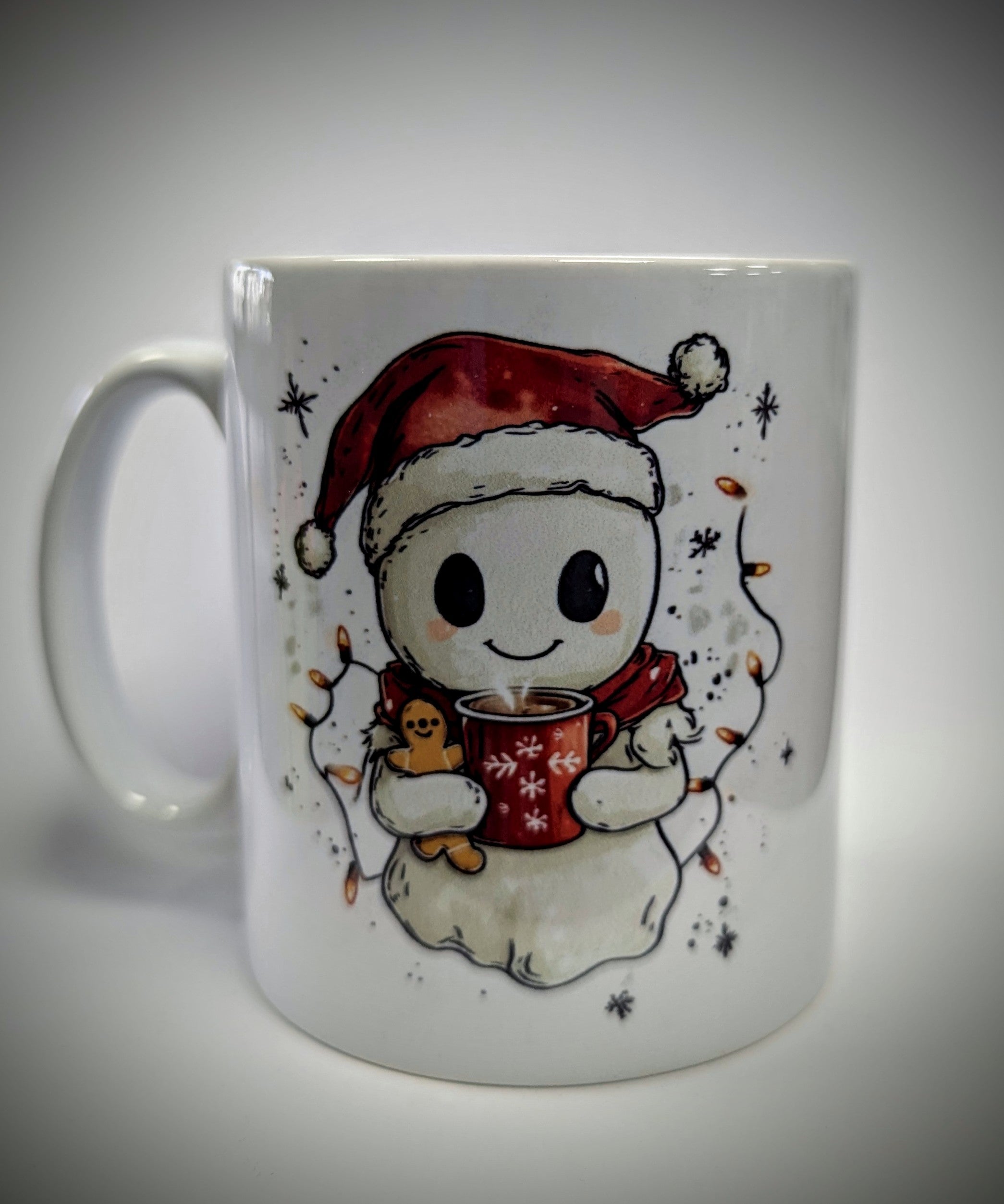 Cute Ghost Christmas Ceramic Mug