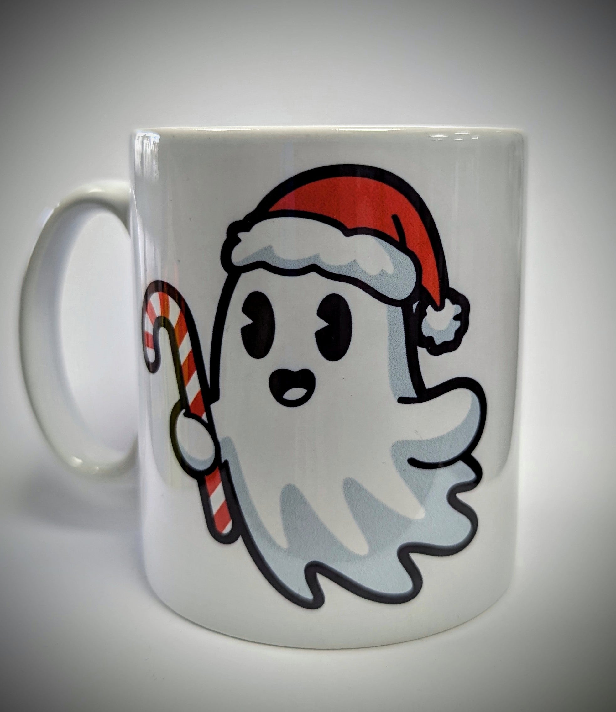 Happy Ghost Christmas Ceramic Mug