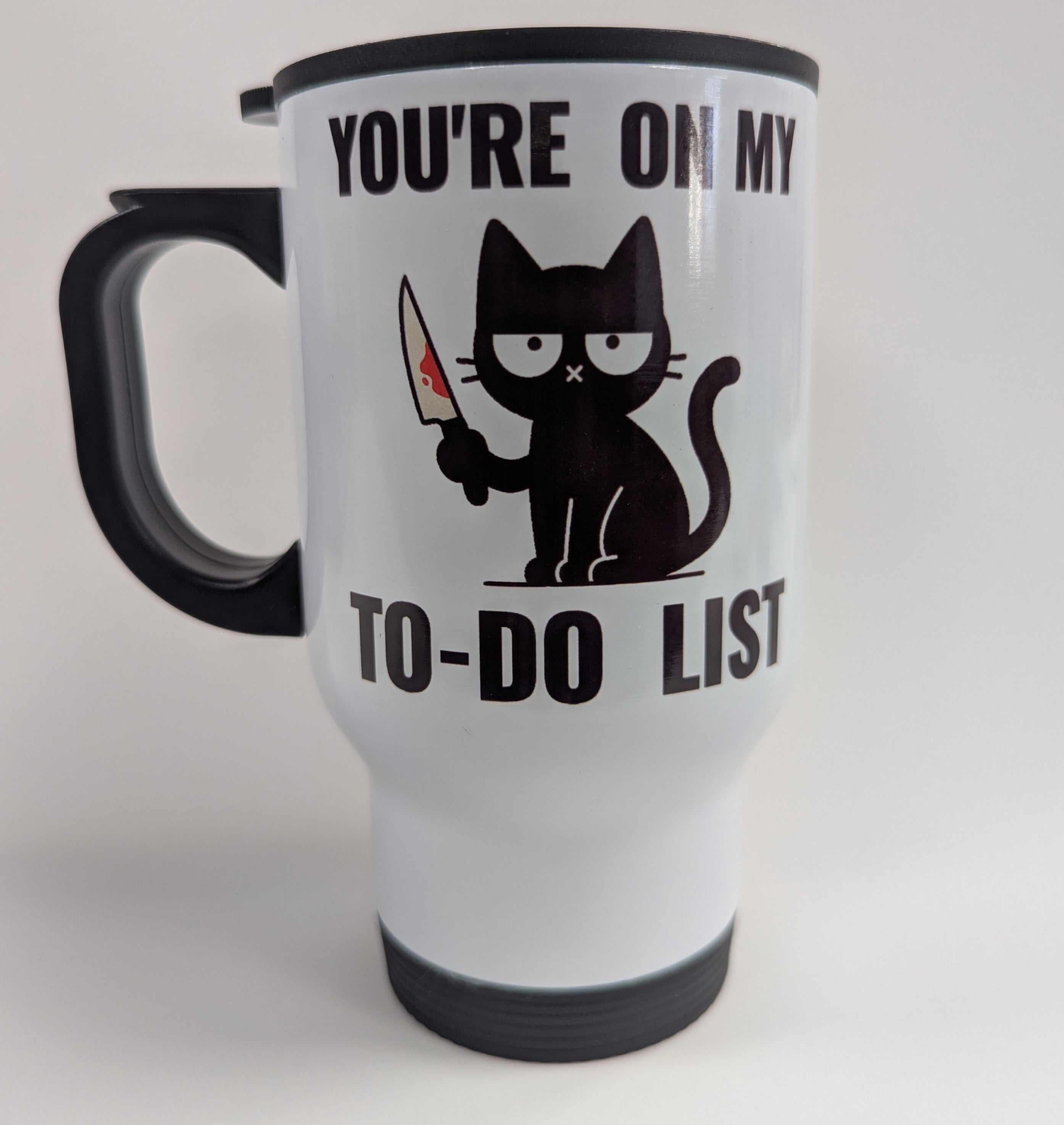 You're On My To-Do List Murder Kitty Travel Mug