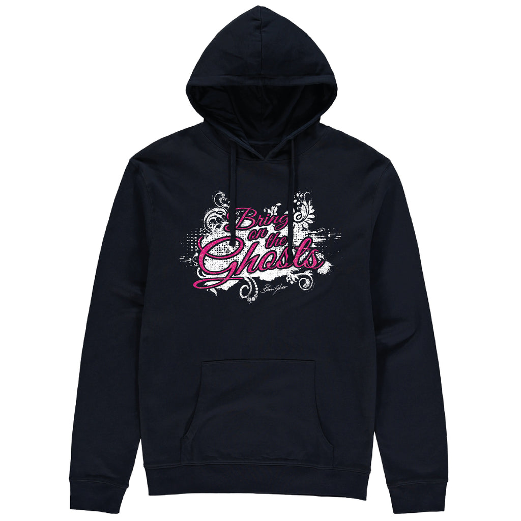 Bring On The Ghosts - Splash Motif - Glitter Print Hoodie