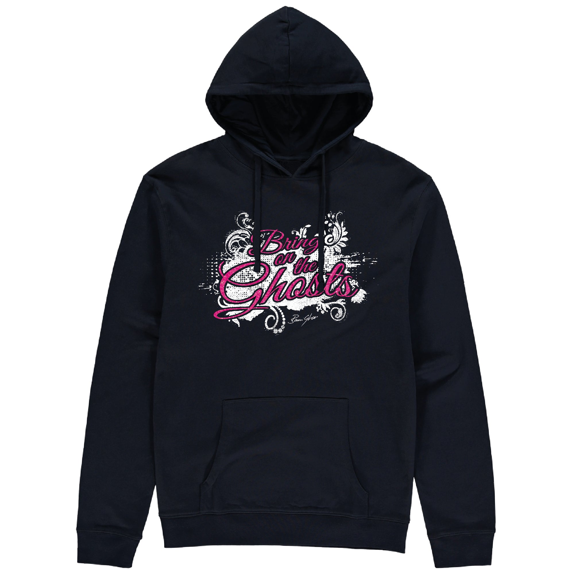 Bring On The Ghosts - Splash Motif - Glitter Print Hoodie