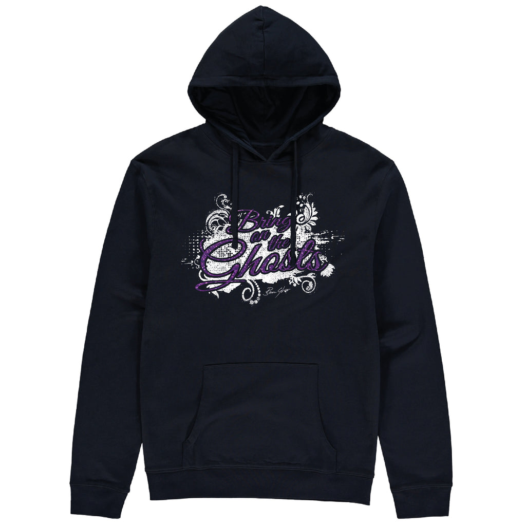 Bring On The Ghosts - Splash Motif - Glitter Print Hoodie