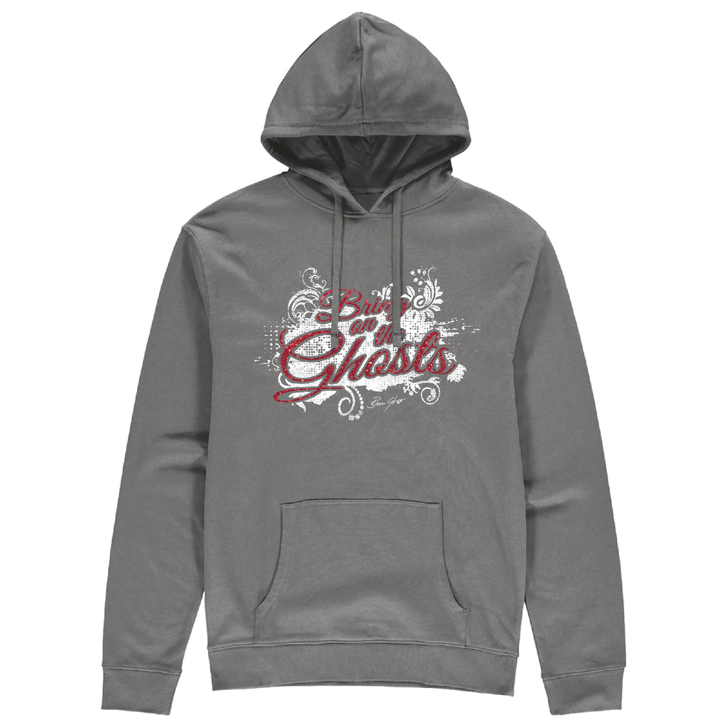 Bring On The Ghosts - Splash Motif - Glitter Print Hoodie