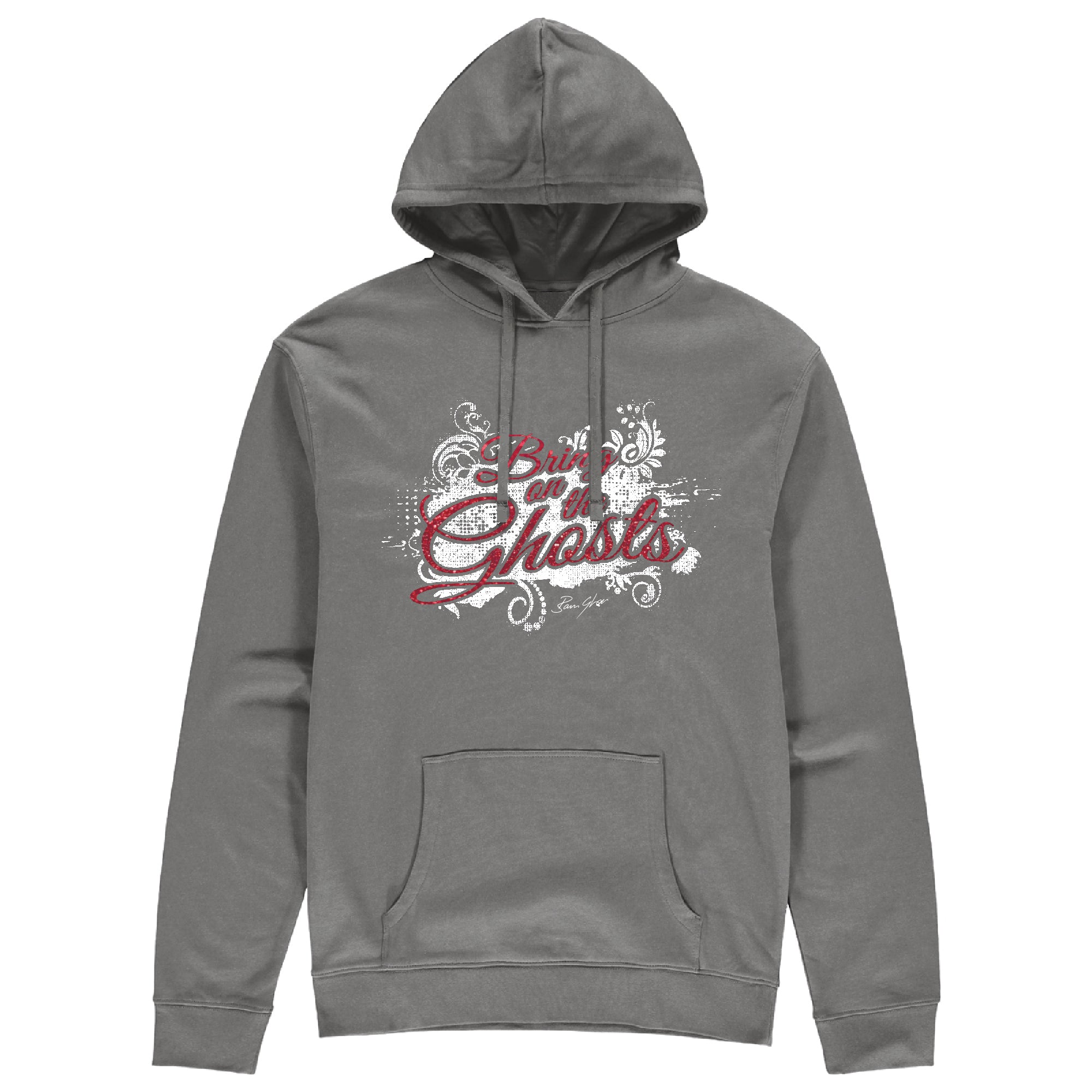Bring On The Ghosts - Splash Motif - Glitter Print Hoodie