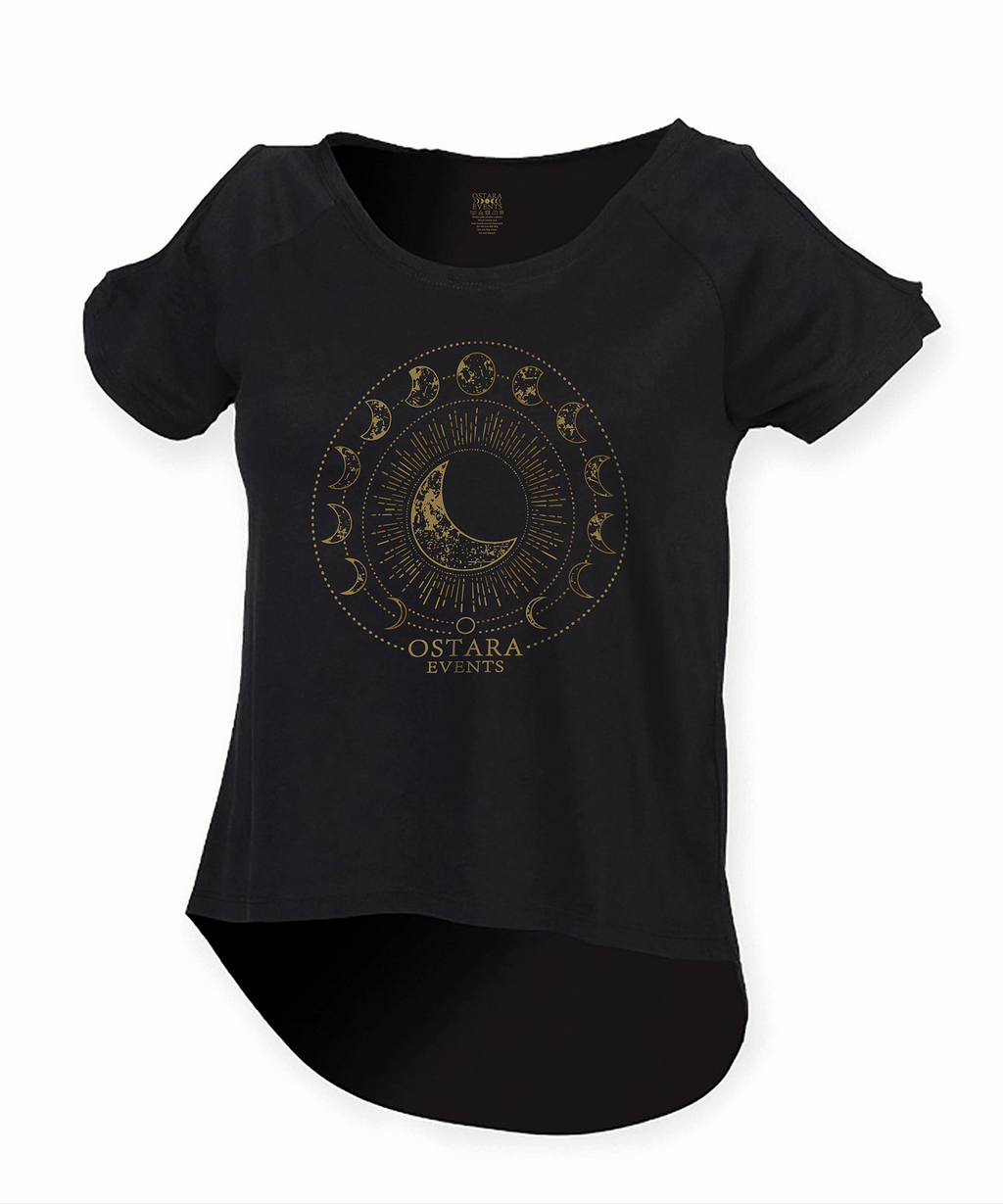 Ostara Events Open Shoulder T Shirt
