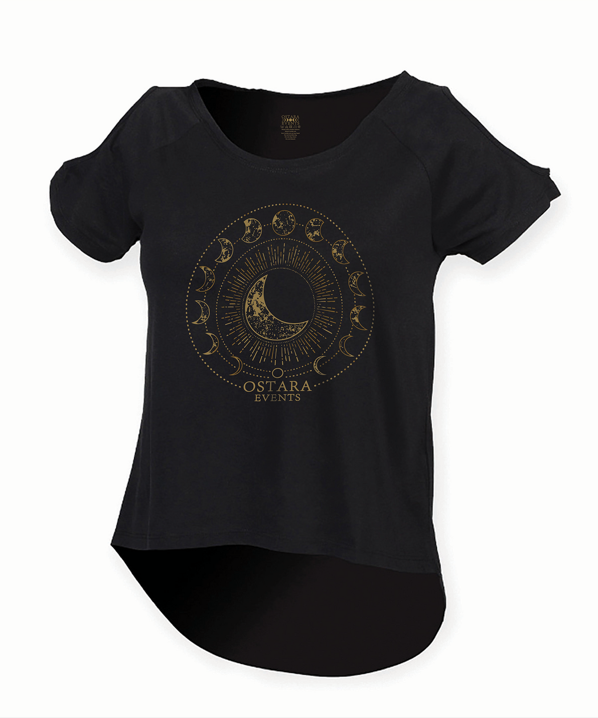 Ostara Events Open Shoulder T Shirt