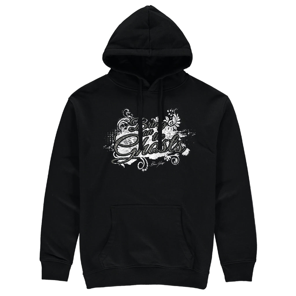 Bring On The Ghosts - Splash Motif - Glitter Print Hoodie